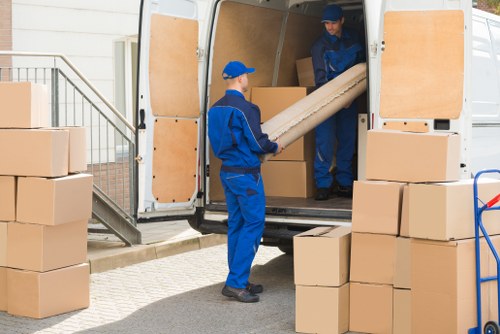 Moving team planning a local removals job in Norwood Green