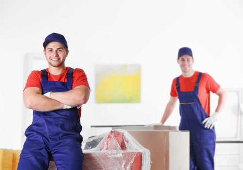 Furniture pick-up service for a Norwood Green home with bulky items ready for removal