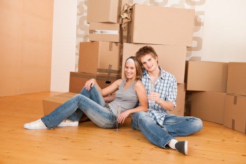 Removal van prepared for a local move in Norwood Green