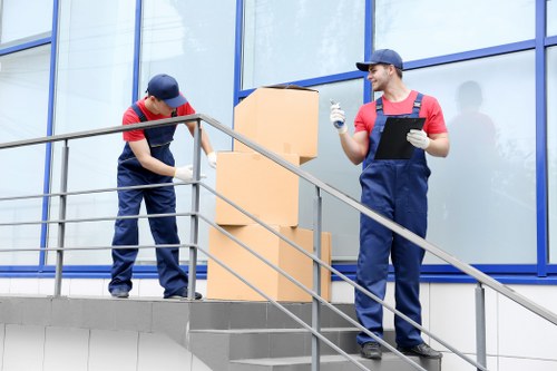 Careful handling of household items during a local relocation