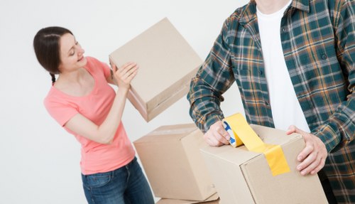 Packing and loading furniture for a removals job in Norwood Green