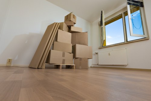 Commercial moving team planning a business relocation in Norwood Green