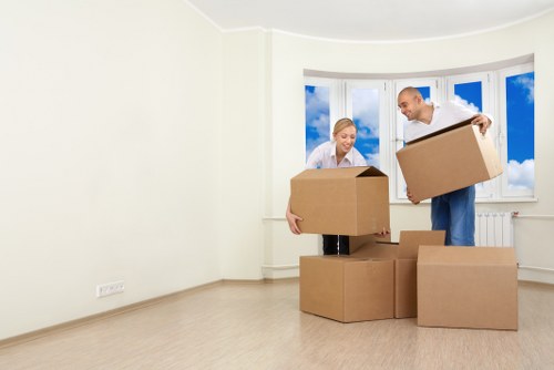 Commercial removals support for a local office move