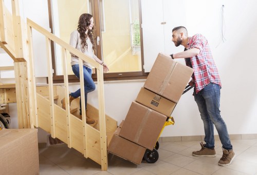 A customer confirming a van service booking and job details