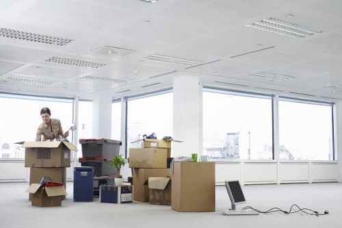 Safety-focused van removal operation with checked equipment